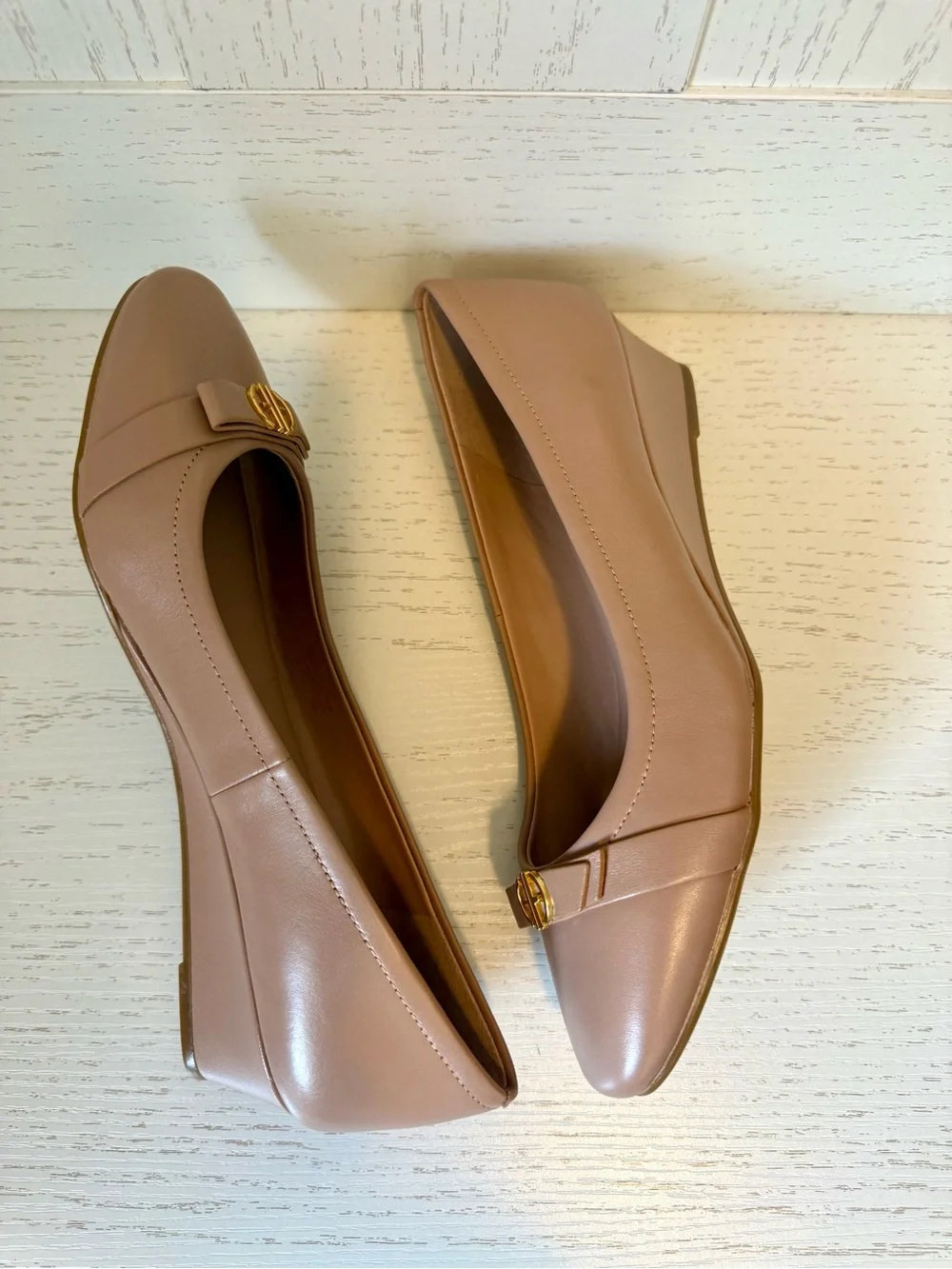Cole Haan Women's Nude wedge pumps size 8, new without box